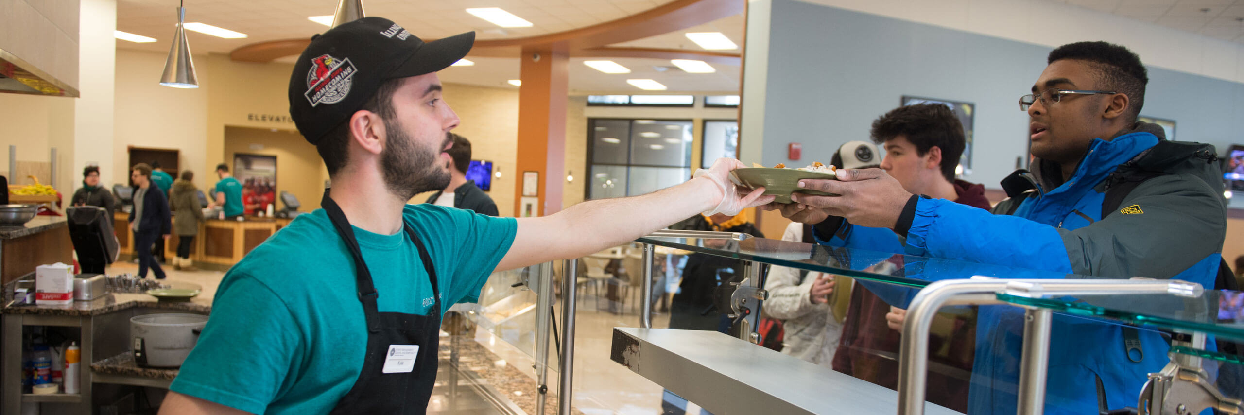 Students are served in the Watterson Dining center.